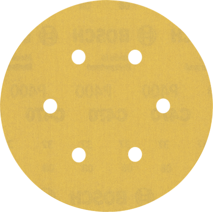 Bosch 2608900925 Expert C470 Sandpaper Discs 150mm, 400 Grit, 6 Holes (Pack of 50)