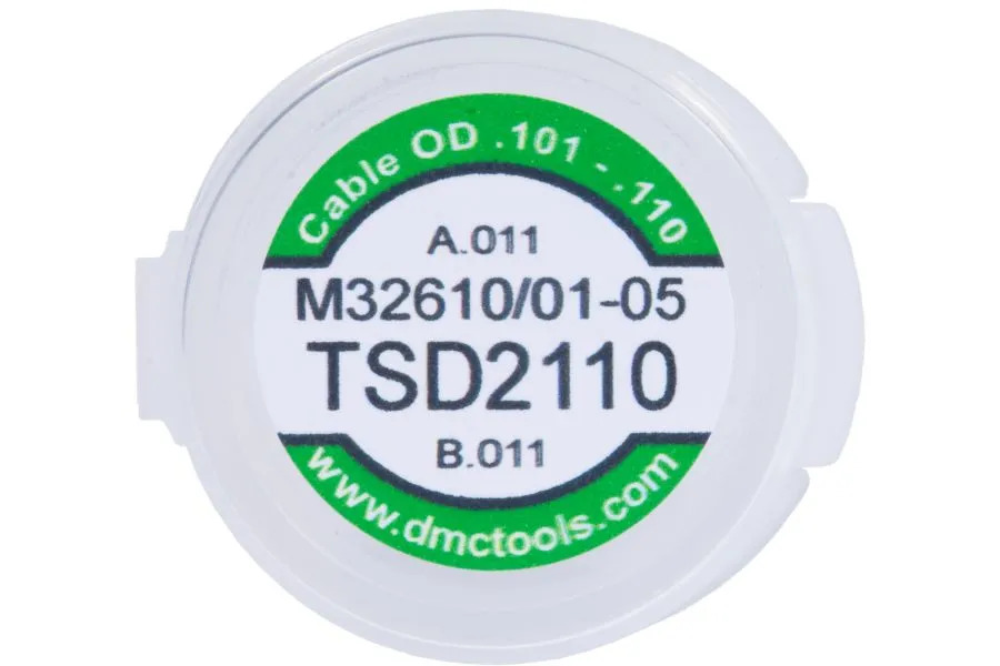 DMC TSD2110 Universal Die Assembly - .101" -. 110" Cable - M32610/01-05