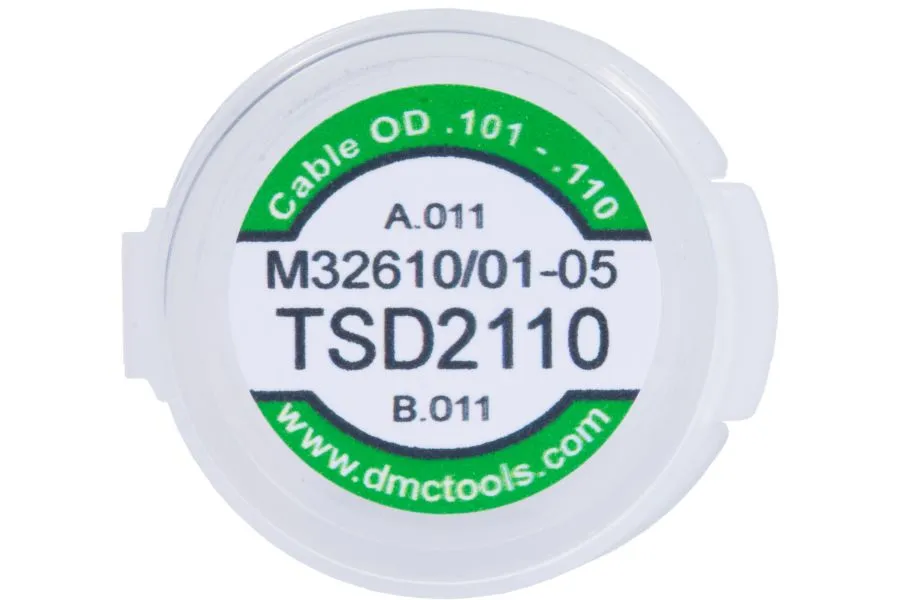 DMC TSD2110 Universal Die Assembly - .101" -. 110" Cable - M32610/01-05