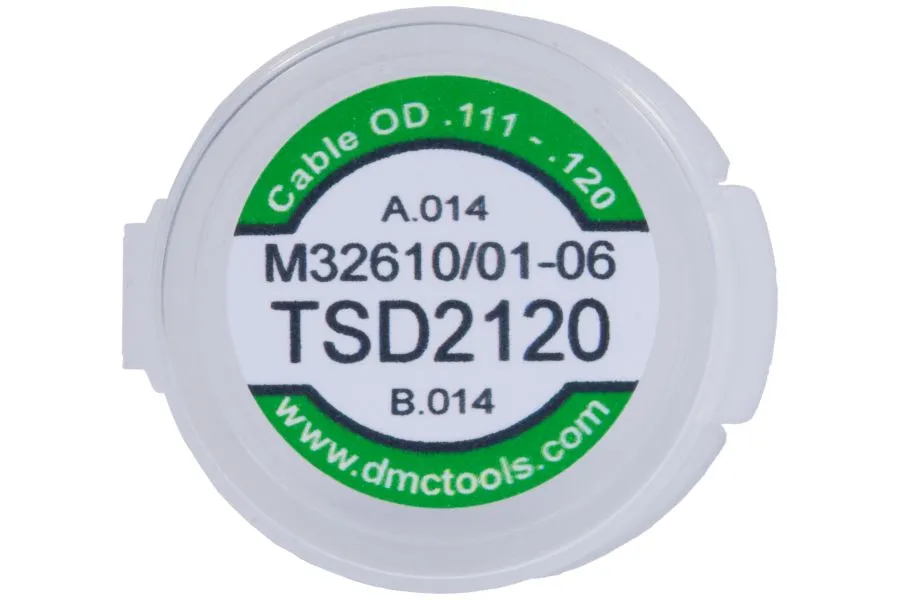 DMC TSD2120 Universal Die Assembly - .111" - .120" Cable - M32610/01-06