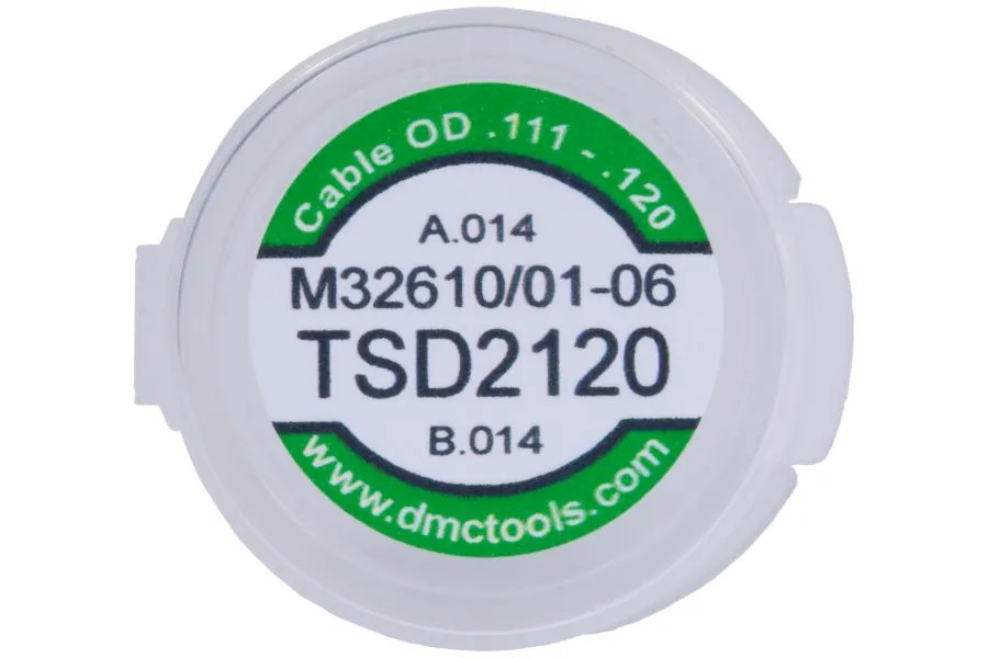 DMC TSD2120 Universal Die Assembly - .111" - .120" Cable - M32610/01-06