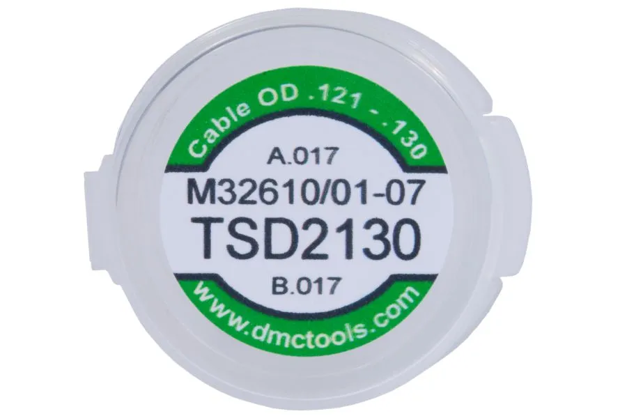 DMC TSD2130 Universal Die Assembly - .121" - .130" Cable - M32610/01-07