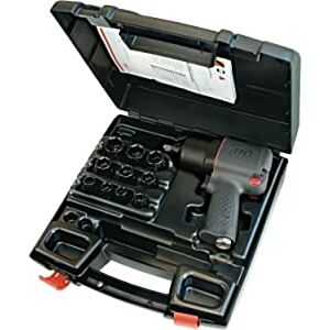 Ingersoll Rand 2130XP-K 1/2" Square Drive Air Impact Wrench with 10 Sockets - 745Nm