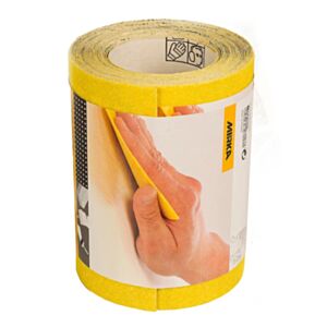 Mirka 1653400115 115mm x 5 Metres Abrasive Yellow Basic Sanding Roll - P150