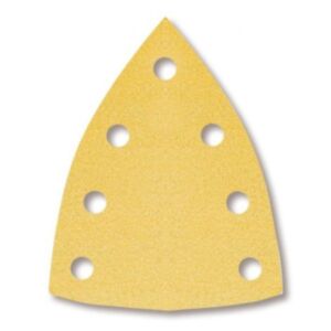 Mirka 2362005012 Gold 100mm x 152mm x 152mm Detail Sanding Pads with Seven Holes - P120 (Pack of 50)