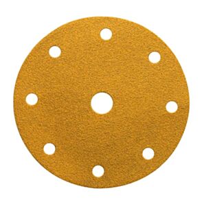 Mirka Gold 150mm Diameter Sanding Pads with Nine Holes - P40 (Pack of 50)