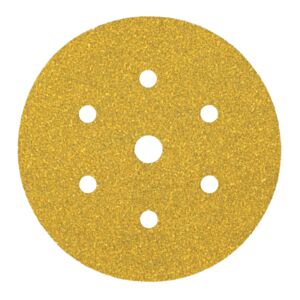Mirka Gold 150mm Diameter Sanding Pads with Seven Holes - P280 (Pack of 100)