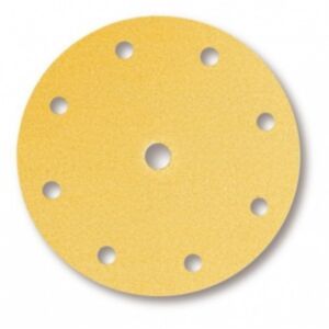Mirka Gold 200mm Diameter Sanding Pads with Nine Holes - P320 (Pack of 50)