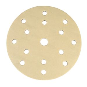Mirka Gold 150mm Diameter Soft Sanding Pads with 15 Holes - P500 (Pack of 20)