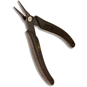 Xuron 450SAS Tweezer Nose™ Plier - Serrated with Static Control Grips