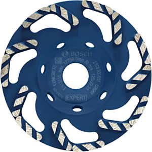 Bosch 2608900651 EXPERT Concrete Diamond Grinding Head for Concrete Grinders - 125mm x 2.4mm