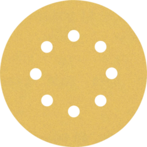 Bosch 2608900912 Expert C470 Sandpaper Discs 125mm, 120 Grit, 8 Holes (Pack of 50)