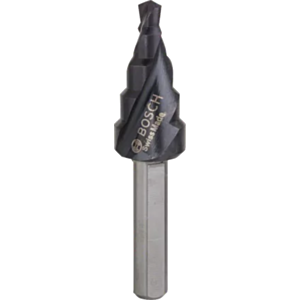 Bosch 2608588064 HSS AlTiN Step Drill Bit - 3 - Flat Shank (4mm - 12mm)