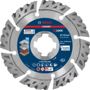 Bosch 2608900669 EXPERT Multi Material Diamond Cutting Disc X-LOCK Angle Grinders - 115mm x 2.4mm