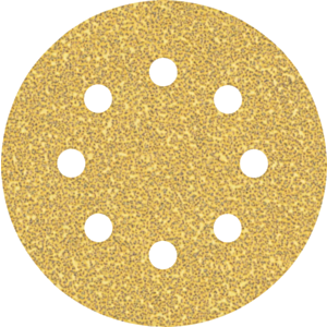 Bosch 2608900794 Expert C470 Sandpaper Discs 115mm, 40 Grit, 8 Holes (Pack of 5)