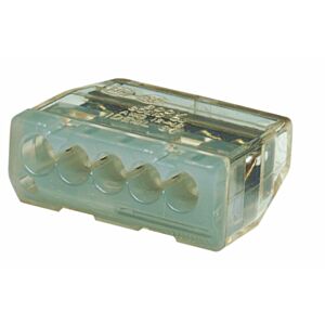 IDEAL 30-087 Grey 5 Port In-Sure Push-In Connectors (Box of 50)
