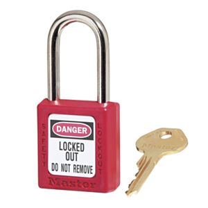 IDEAL K-8334 Safety Padlock 38mm Shackle (Keyed Different) - Red