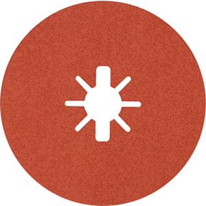 Bosch 2608621809 EXPERT R782 Prisma Fibre Disc - 125 x 22.23mm, 60 Grit, (Pack of 5)