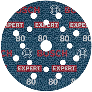 Bosch 2608902409 Expert O780 Foil Sanding Discs 125mm, 80 Grit (Pack of 50)