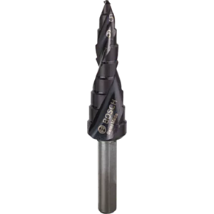 Bosch 2608588065 HSS AlTiN Step Drill Bit - 3 - Flat Shank (4mm - 12mm)