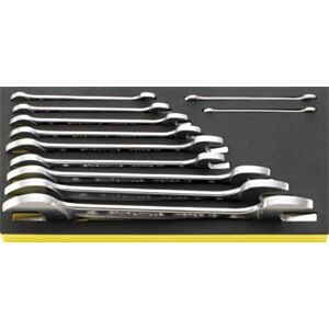 Stahlwille 96830167 6mm - 36mm Double Open-Ended Spanner Set in TCS – 11 Pieces