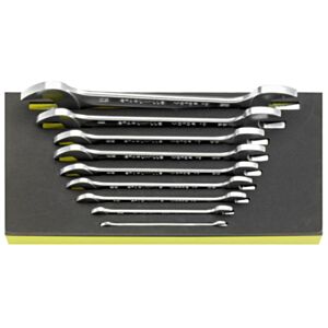 Stahlwille 96838779 1/4" - 1 5/16" Double Open-Ended Spanner Set in TCS – 9 Pieces