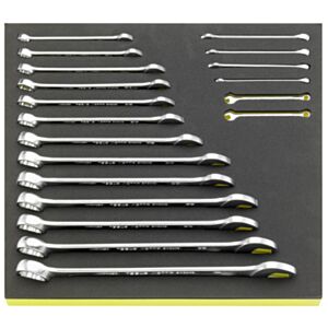 Stahlwille 96838778 3/16”- 1" TCS Combination Spanner Set – 19 Pieces