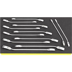 Stahlwille 96830649 8mm - 19mm TCS Combination Ratchet Spanner Set – 12 Pieces