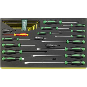 Stahlwille 96831168 Screwdriver/Hex Key Set in a TCS Inlay 