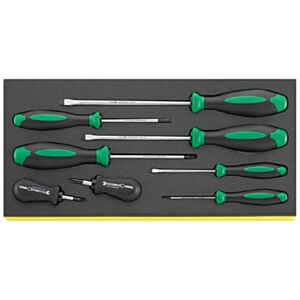 Stahlwille 96838769 8 Piece Screwdriver Set in Foam Tray
