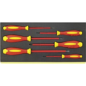 Stahlwille 96838766 VDE Screwdriver Set in Foam Inlay 