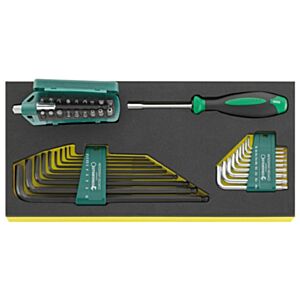 38 Piece Stahlwille Screwdriver and Hex-key set in TCS Inlay
