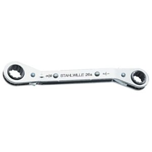 Stahlwille 41553234 1/2" & 9/16" Offset Ratchet Ring Spanner