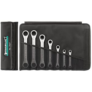 Stahlwille 96415601 1/4" - 15/16"  Ratchet Ring Spanner Set - 7 Pieces