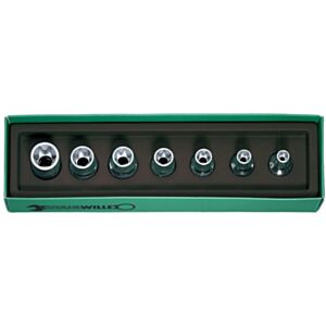 Stahlwille 96032703 1/2" Torx Socket Set (E10 - E24) - 7 Pieces