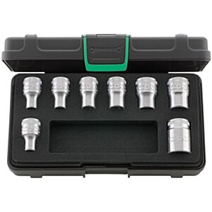 Stahlwille 96033704 1/2" Torx Socket Set (E10 - E24) - 8 Pieces