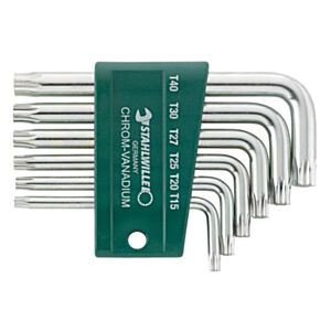 Stahlwille 96432201 6 Piece Torx Key Wrench Set – T15 - T40