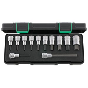 Stahlwille 96031503 1/2" Hex Screwdriver Socket Set (4mm - 19mm) - 12 Pieces