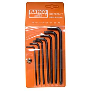 Bahco 1986TORX/7T 7 Piece Long Tamper-Resistant TORX L-Key Set – TR10 - TR40