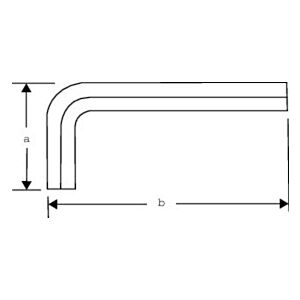 Bahco 1997M-12 Hex L-Key 12mm