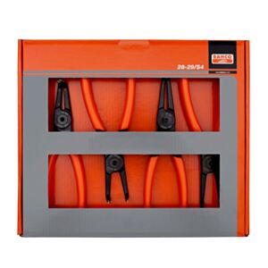 Bahco 28-29/S4 19mm - 60mm Internal/External Circlip Pliers Set - 4 Pieces