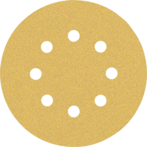 Bosch 2608900796 Expert C470 Sandpaper Discs 115mm, 80 Grit, 8 Holes (Pack of 5)