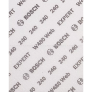 Bosch 2608902383 EXPERT W480 Web 1/4 Hand Sanding Sheets - 140mm x 115mm, 240 Grit  (Pack of 2)