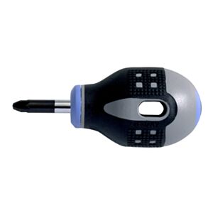 Bahco BE-8802 Stubby Pozidriv Screwdriver PZ2 x 25mm