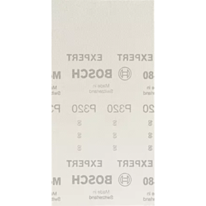 Bosch 2608900774 Expert M480 Sanding Net Sheets - 115mm x 230mm, 320 Grit (Pack of 50)