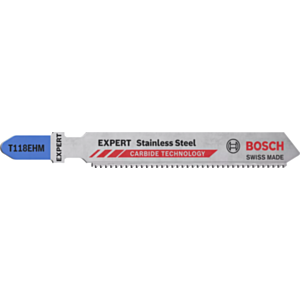 Bosch 2608900562 EXPERT Stainless Steel T118EHM Jigsaw Blade (Pack of 3)