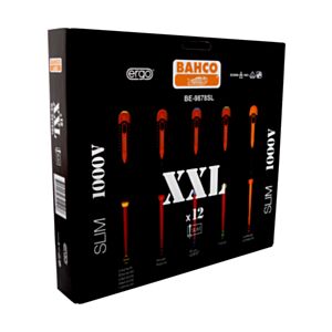 Bahco BE-9878SL ERGO™ Insulated Screwdriver Set, 12 pieces
