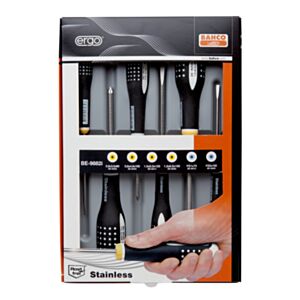 Bahco BE-9882I ERGO™ stainless steel screwdriver set, 6 pieces