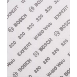 Bosch 2608902384 EXPERT W480 Web 1/4 Hand Sanding Sheets - 140mm x 115mm, 320 Grit  (Pack of 2)