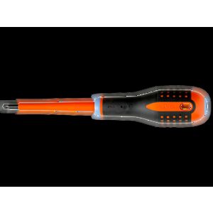 Bahco BE-8710S ERGO™ VDE Insulated Flat Head and Pozidriv Combi-Tip Screwdriver